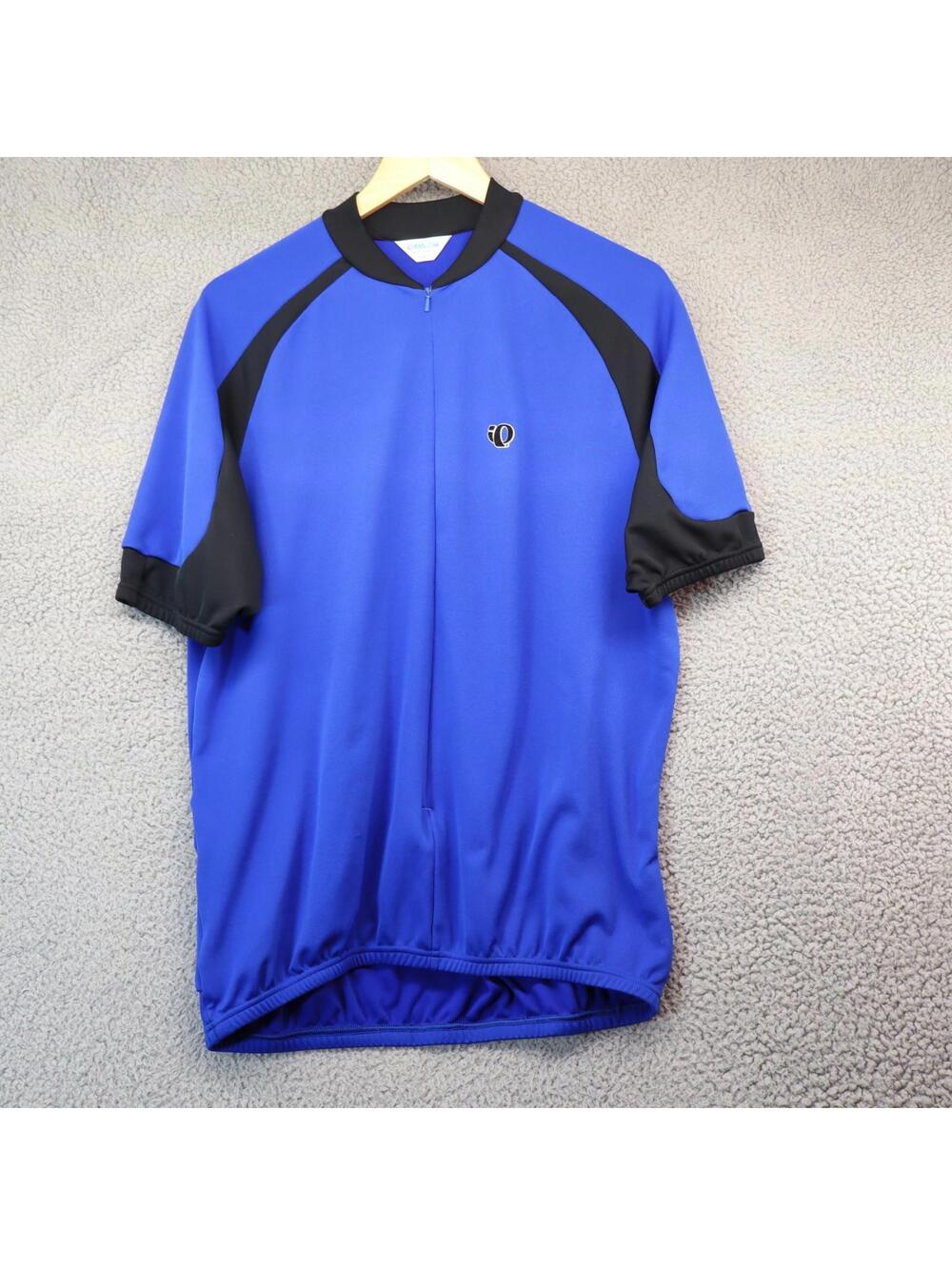 Pearl Izumi Cycling Shirt 75% Zip 3 Back Pockets Blue Large